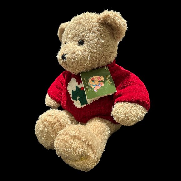 Harrod's Soft Toys Christmas Teddy Bear - Picture 2 of 5